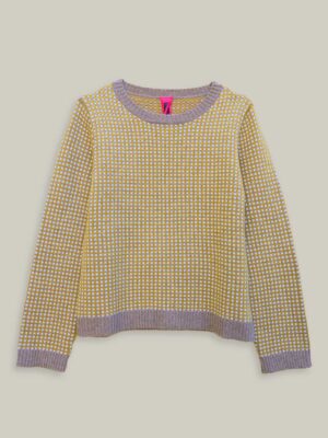 Mini London Damier in misto cashmere