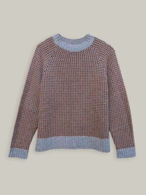 Fuji Damier in misto cashmere