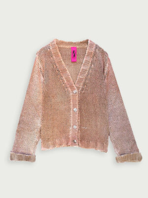 Derby cardigan in 100% cotone makò