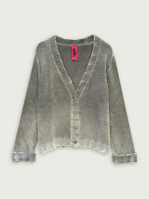 Derby cardigan in 100% cotone makò