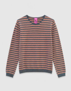 Simple rigato in 100% cashmere